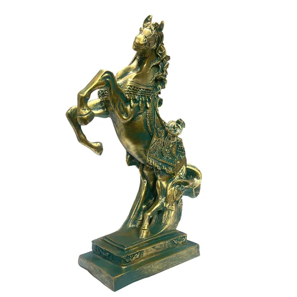 Green_Uplifted_Legs_Horse_Jumping_Horse_Statue_Showpieces_For_Home_Decor