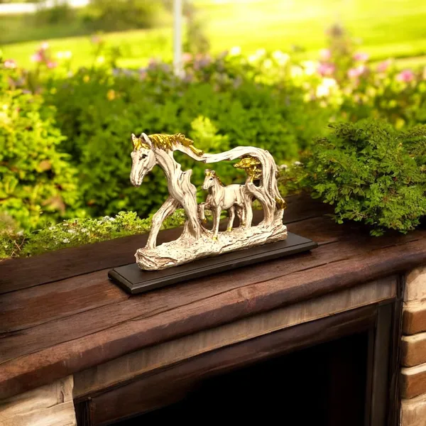 White_Shadow_Horse_Showpiece_Best_For_Gifting_Home_Office_Decor_Horse