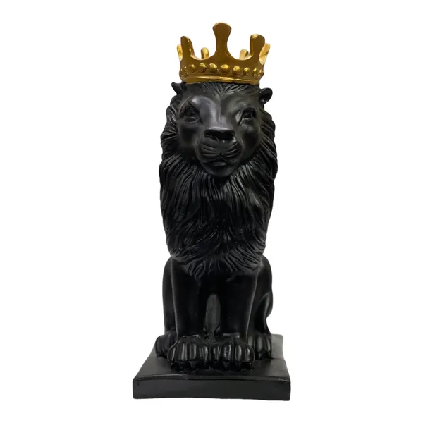 Black_Lion_With_Crown_Showpiece_Table_Decor