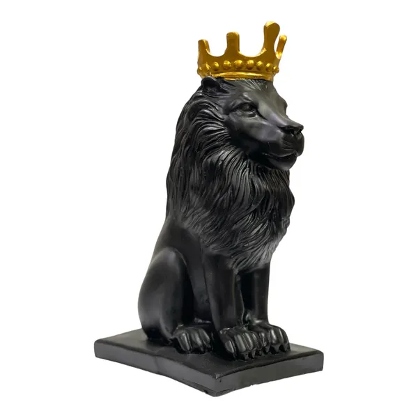 Black_Lion_With_Crown_Showpiece_Table_Decor