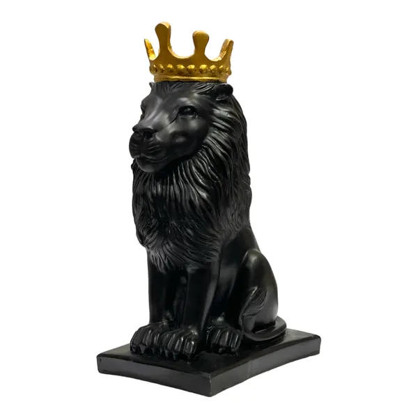 Black_Lion_With_Crown_Showpiece_Table_Decor