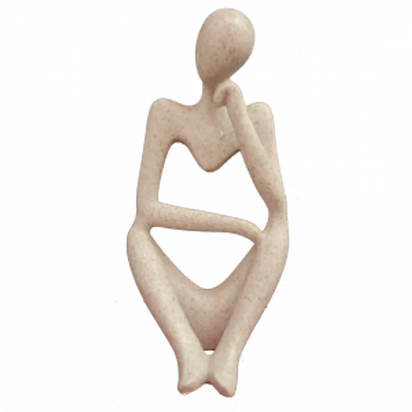 Peach_Thinker_Lady_Sculpture_Figurines_Office_Home_Decor