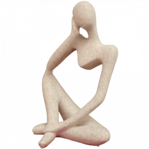 Peach_Creative_Thinker_Lady_Sculpture_Figurines_Office_Home_Decor