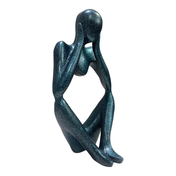 Blue_Abstract_Creative_Thinker_Lady_Sculptures_Figurines_Office_Home_Decoration