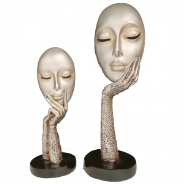 Peach_Abstract_The_Thinker_Lady_Statue_For_Home_Decor