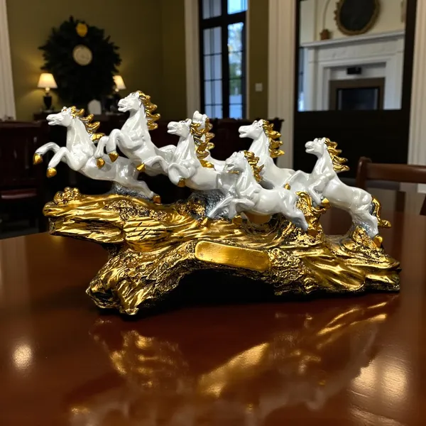 Off_White_&_Golden_Premium_Resin_Seven_Running_Horses_Figurine_10_Inch_Running_Horses_Symbol_For_Progress_Career_Growth_&_Good_Fortune