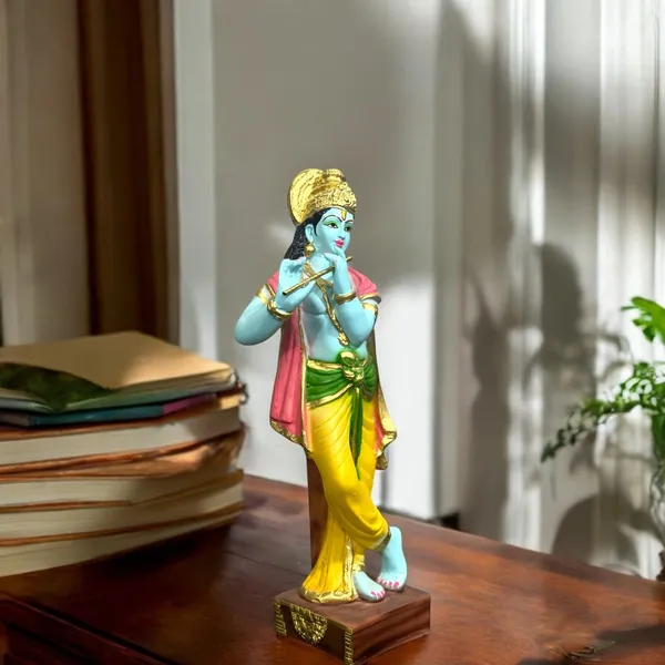 Multicolor_Lord_Standing_Krishna_With_Bansuri_Colourful_Idol_Statue