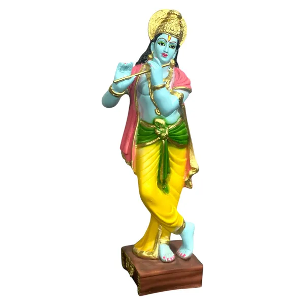 Multicolor_Lord_Standing_Krishna_With_Bansuri_Colourful_Idol_Statue