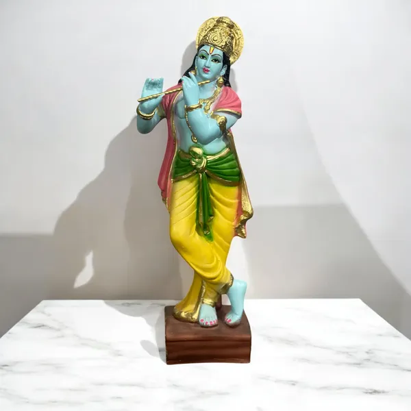 Multicolor_Lord_Standing_Krishna_With_Bansuri_Colourful_Idol_Statue