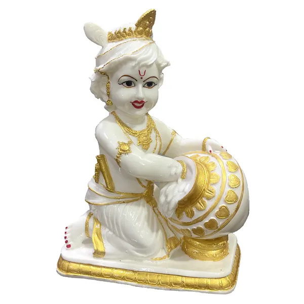 Off_White_&_Golden_Marble_Murti_Lord_Krishna_Makhan-Chor_Idol_For_Home