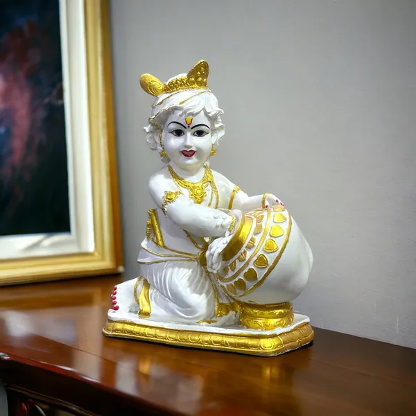 Off_White_&_Golden_Marble_Murti_Lord_Krishna_Makhan-Chor_Idol_For_Home
