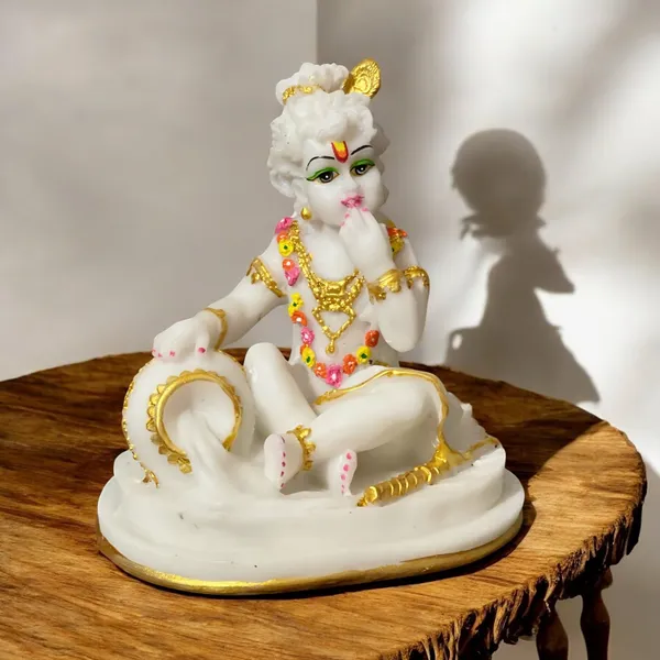 Off_White_&_Golden_Makhan_Chor_Marble_Krishna_Statue