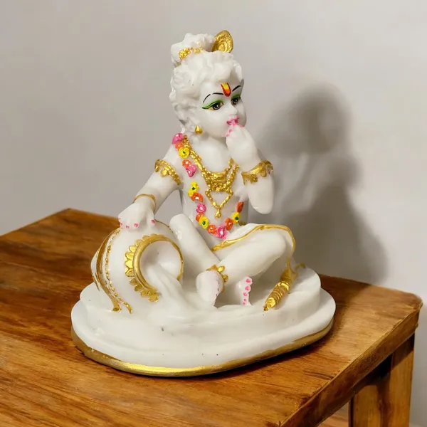 Off_White_&_Golden_Makhan_Chor_Marble_Krishna_Statue