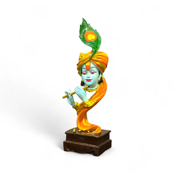 Off_White_&_Golden_Pankh_Krishna_Murti_Figurine_Sculpture_Krishna_Idol_Antique_Showpiece_Kanha_Statue