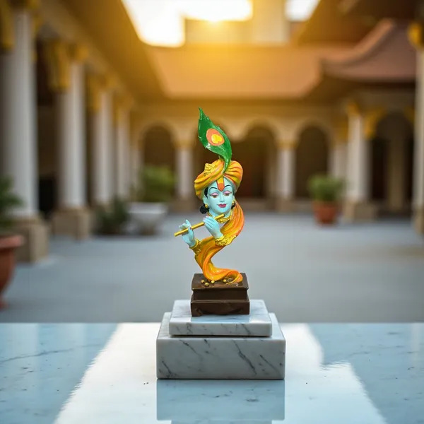 Off_White_&_Golden_Pankh_Krishna_Murti_Figurine_Sculpture_Krishna_Idol_Antique_Showpiece_Kanha_Statue