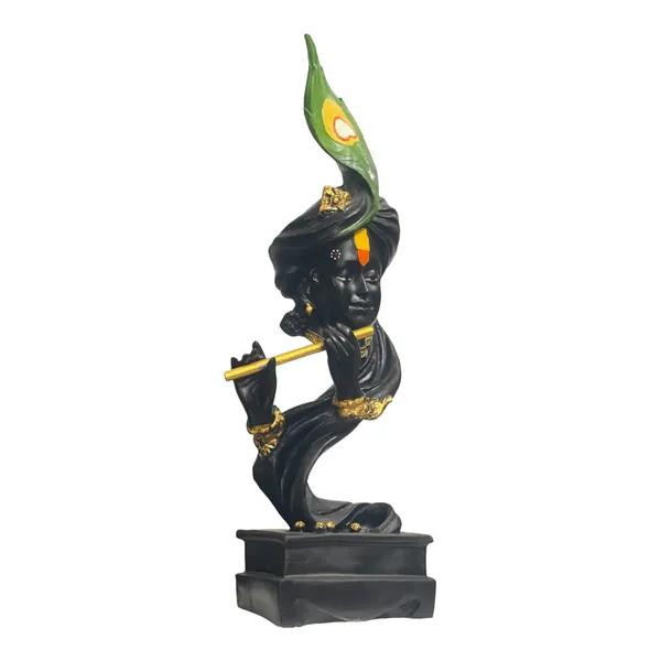 Black_Pankh_Krishan_Murti_Figurine_Krishna_Idol_Antique_Showpiece_Kanha_Statue