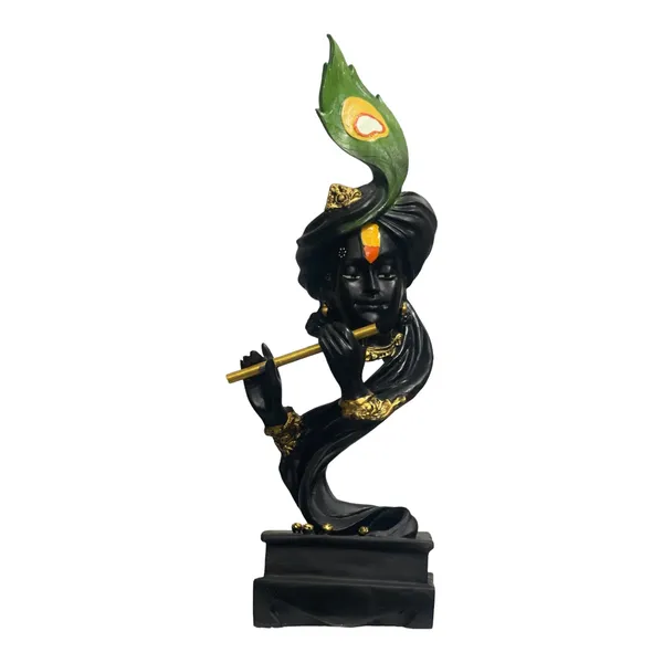 Black_Pankh_Krishan_Murti_Figurine_Krishna_Idol_Antique_Showpiece_Kanha_Statue