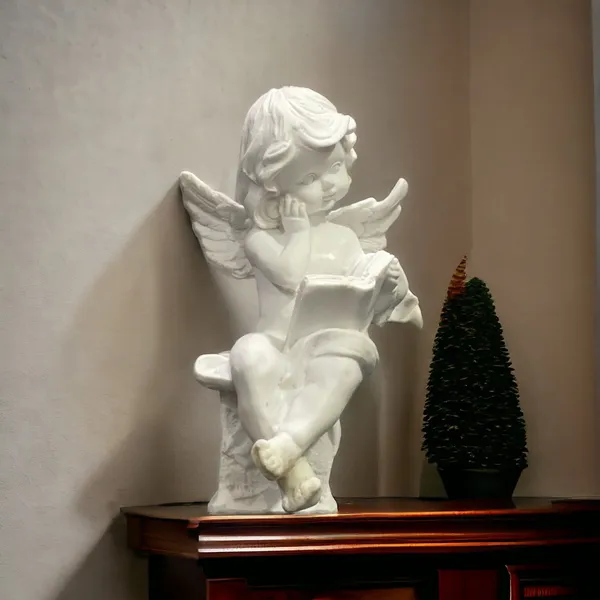 White_Cute_Angel_Classic_Showpiece_For_Home_Decor