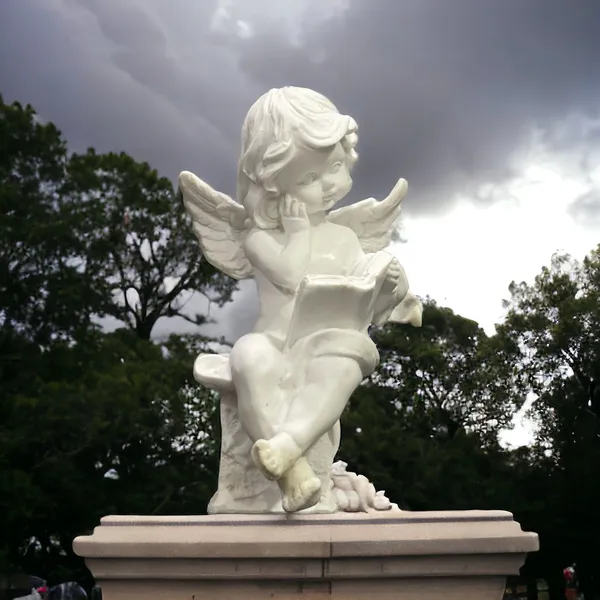 White_Cute_Angel_Classic_Showpiece_For_Home_Decor