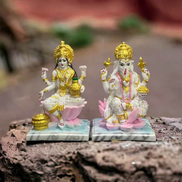 Off_White_&_Golden_Indian_Laxmi_Ganesh_Murti_Marble_Look_Lakshmi_Ganesha_For_Diwali_Poojan_Made_In_India