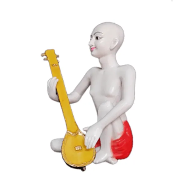 White_Kunj_Bihari_Shri_Haridas_Ji_Idol_Devotional_Haridas_Thakur_Beautiful_Handmade_Murti