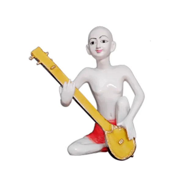 White_Kunj_Bihari_Shri_Haridas_Ji_Idol_Devotional_Haridas_Thakur_Beautiful_Handmade_Murti