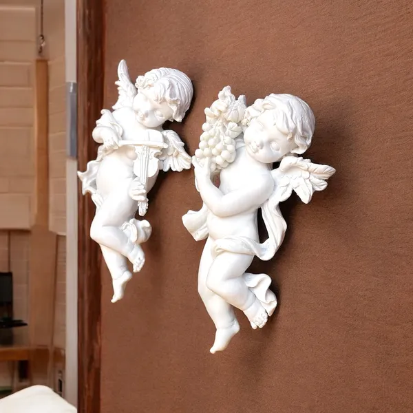 White_Wall_Hanging_Angels_Polyresin_Classic_Showpiece_For_Home_Decor