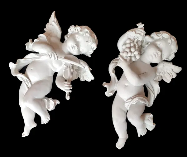 White_Wall_Hanging_Angels_Polyresin_Classic_Showpiece_For_Home_Decor