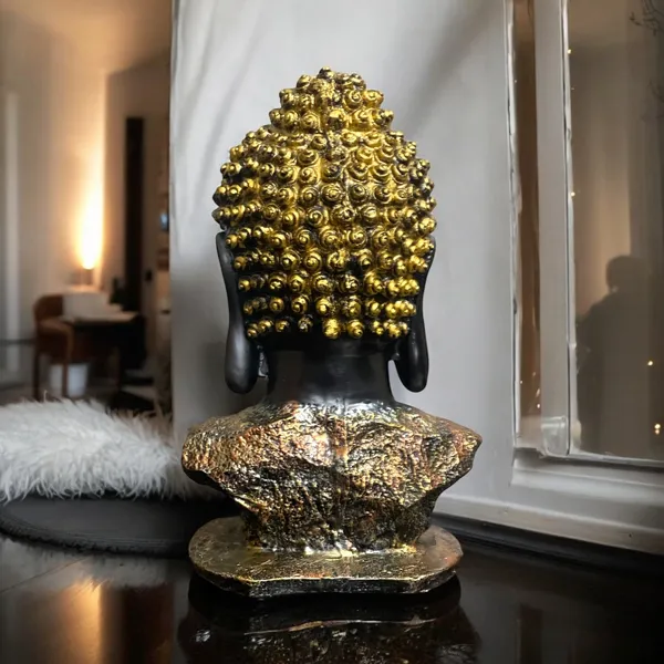 Black_&_Golden_Buddha_Bust_Statue_Buddha_Head_Showpieces_For_Home_Office_Decor