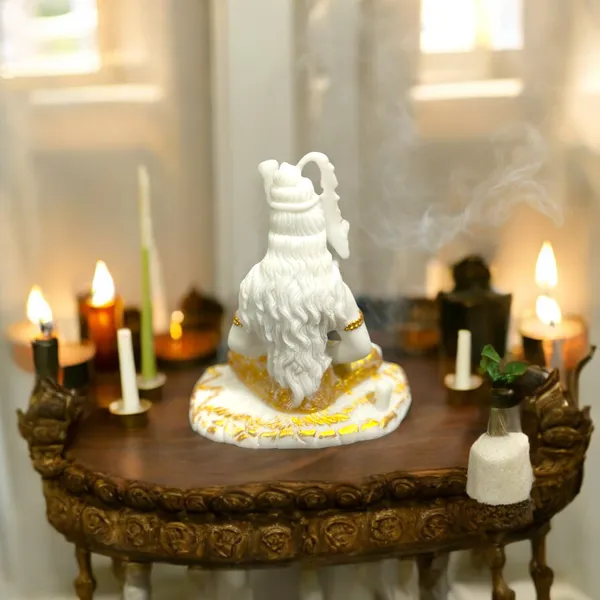 White_Shiv_Samadhi_Small_Murti_Marble_Look_Meditation_Lord_Shiva_Samadhi_Statue