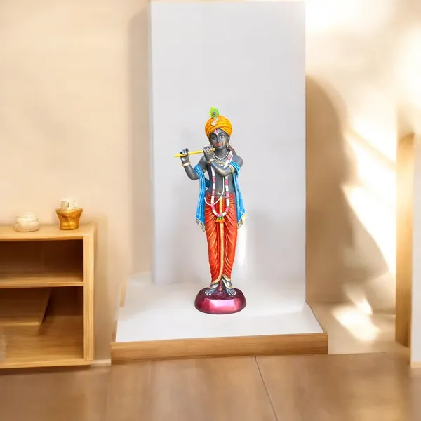 Blu_Standing_Beautiful_Krishna_Idol_With_Bansuri