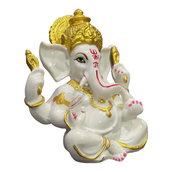 Off_White_&_Golden_Mukut_Ganesh_Marble_Statue_Best_Gift_For_Griha_Pravesh_Ganpati_Murti_Figurine