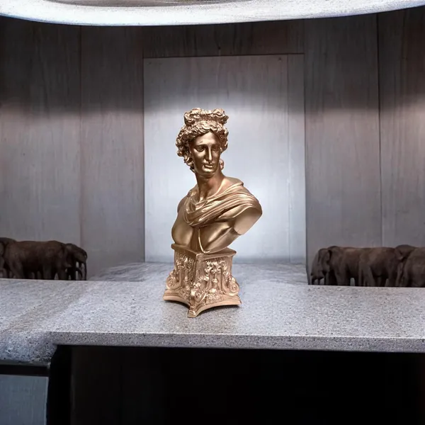 Golden_Roman_Face_Resin_Decorative_Showpiece