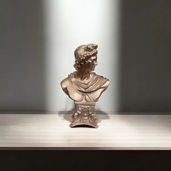 Golden_Roman_Face_Resin_Decorative_Showpiece