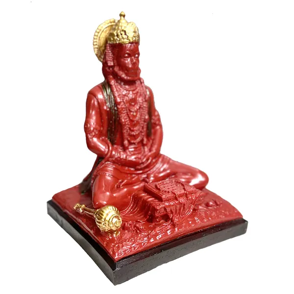 Red_Samadhi_Hanuman_Sinduri_Idol_Meditating_Hanuman