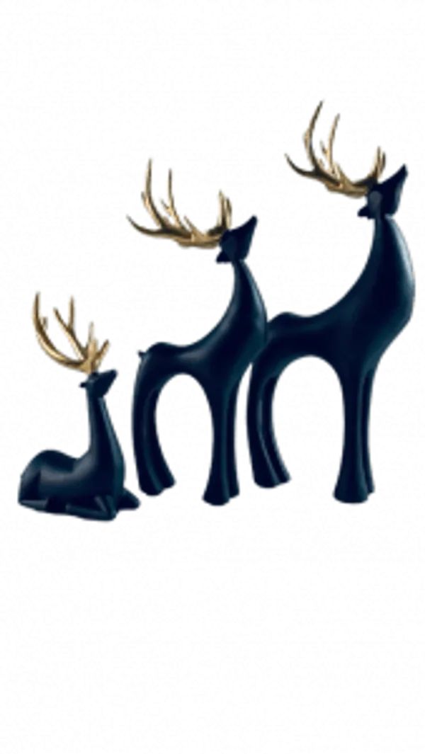 Black_Set_Of_3_Deer_Showpiece_For_Office_Home_Decor