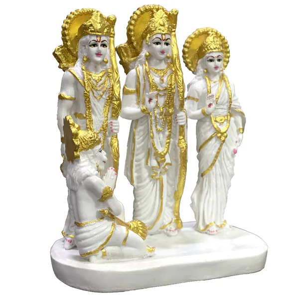 Off_White_Shree_Ram_Ma_Sita_Laxman_And_Hanuman_Darbar_Idol