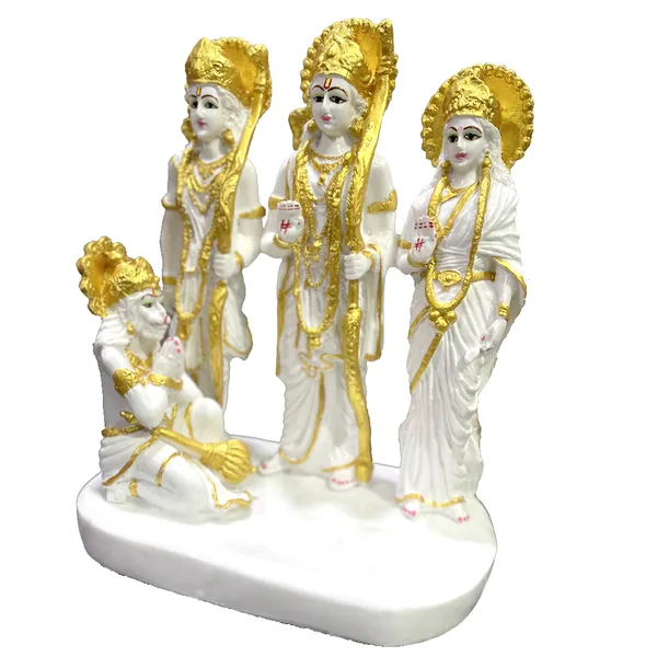 Off_White_Shree_Ram_Ma_Sita_Laxman_And_Hanuman_Darbar_Idol