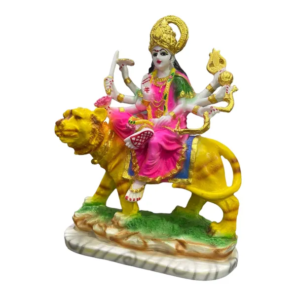 Multicolor_Maa_Sherawali_Jagdambe_Durga_Ji_Idol_Marble_Look_Murti