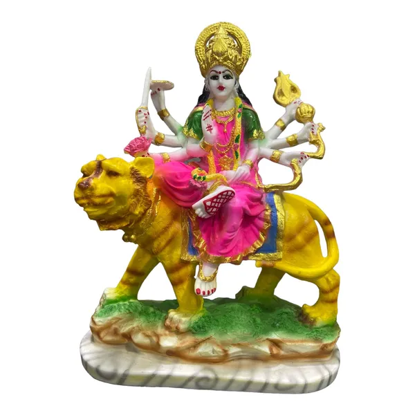 Multicolor_Maa_Sherawali_Jagdambe_Durga_Ji_Idol_Marble_Look_Murti