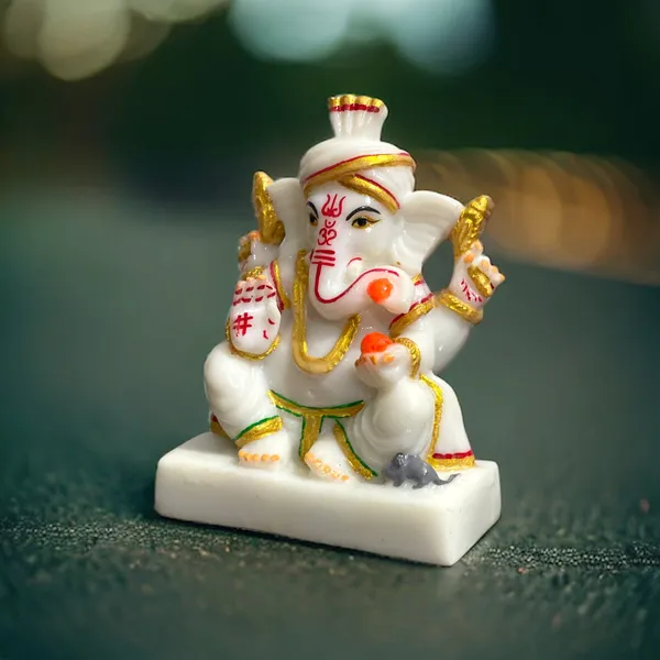 Off_White_&_Golden_Hot_Selling_Product_Marble_Lord_Pagdi_Ganesh_Idol_Gift_For_Griha_Pravesh_Serene_Beauty_Sacred_Spaces_At_Affordable_Prices