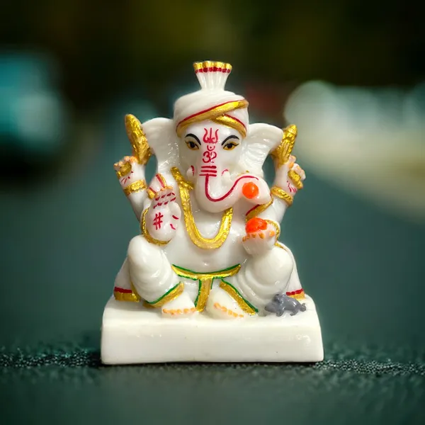 Off_White_&_Golden_Hot_Selling_Product_Marble_Lord_Pagdi_Ganesh_Idol_Gift_For_Griha_Pravesh_Serene_Beauty_Sacred_Spaces_At_Affordable_Prices