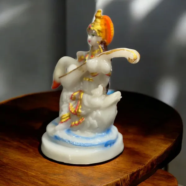 White_Maa_Saraswati_Idol_Marble_Look_Murti_Best_For_Home_Temple