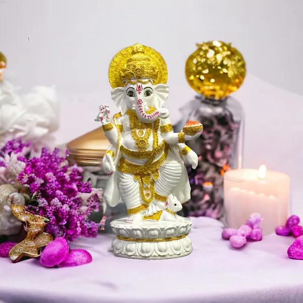 M_Lord_Ganesh_Standing_On_Kamal_Idol