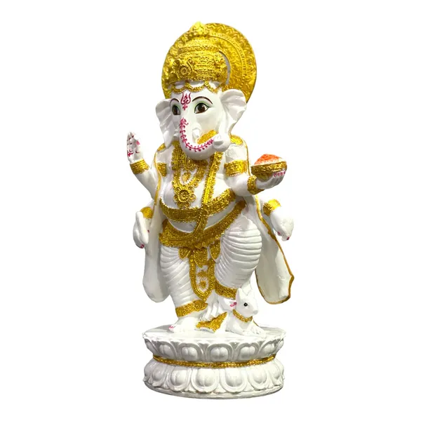 M_Lord_Ganesh_Standing_On_Kamal_Idol
