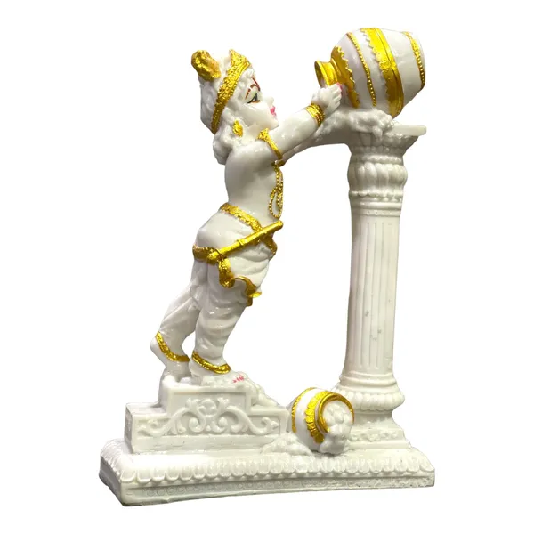 Off_White_Vrindavan_Kanha_Takes_Makhan_From_Matki_Idol