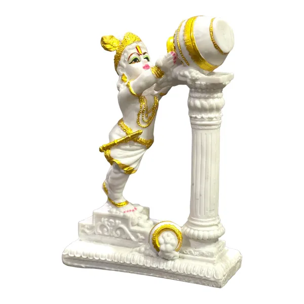 Off_White_Vrindavan_Kanha_Takes_Makhan_From_Matki_Idol
