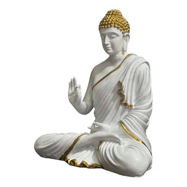 White_Premium_2_Feet_Buddha_Sculpture_Resin_|_Ideal_For_Home_Temple_Balcony_&_Meditation_Corners