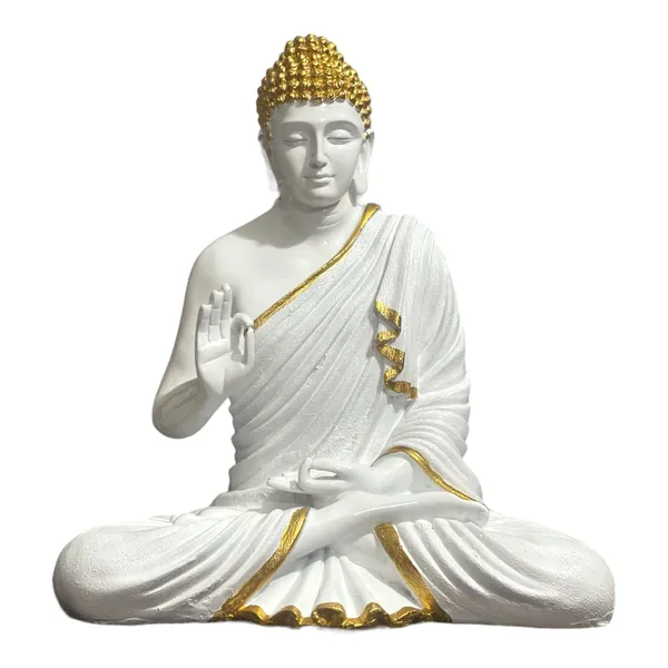 White_Premium_2_Feet_Buddha_Sculpture_Resin_|_Ideal_For_Home_Temple_Balcony_&_Meditation_Corners
