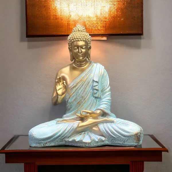 Off_White_&_Golden_Meditating_Buddha_Statue_Symbol_Of_Peace_Home_Decor_Idol